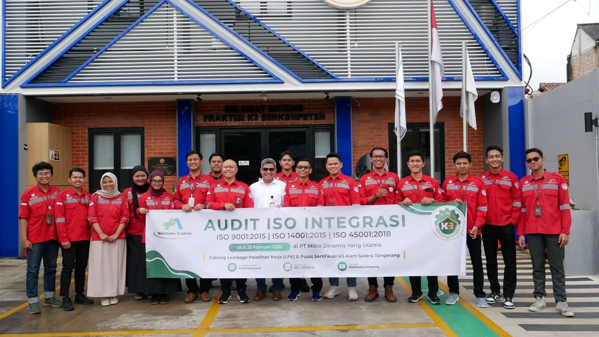 PT Mitra Dinamis Yang Utama Berhasil Meraih Sertifikasi SMK3, ISO 9001, ISO 14001, dan ISO 45001