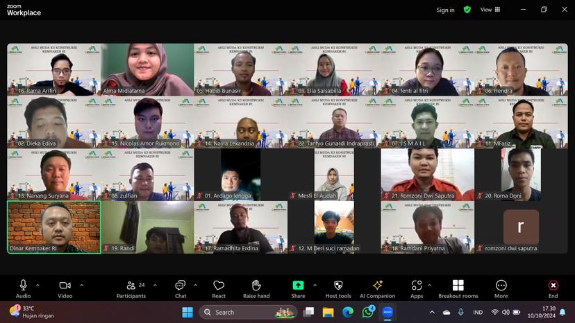 Ahli Muda K3 Konstruksi Batch 129