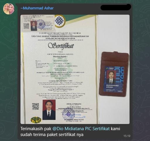 Tenaga Kerja Pada Ketinggian Tingkat 1 (TKPK) Batch 37