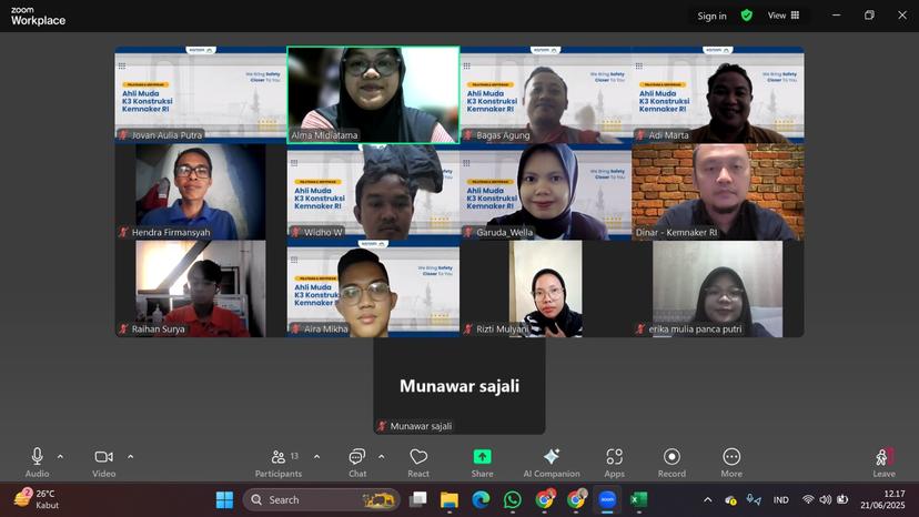 Ahli Muda K3 Konstruksi Batch 148