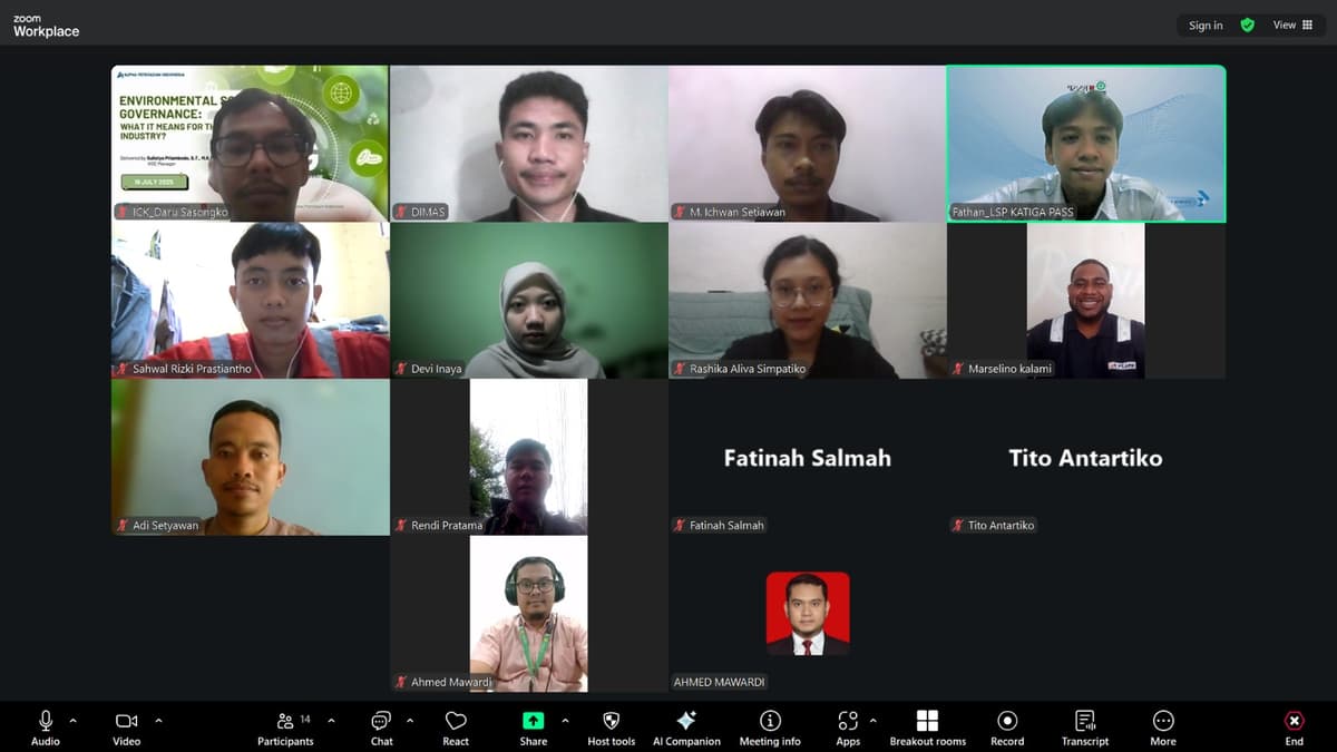 Operator Keselamatan dan Kesehatan Kerja Batch 14