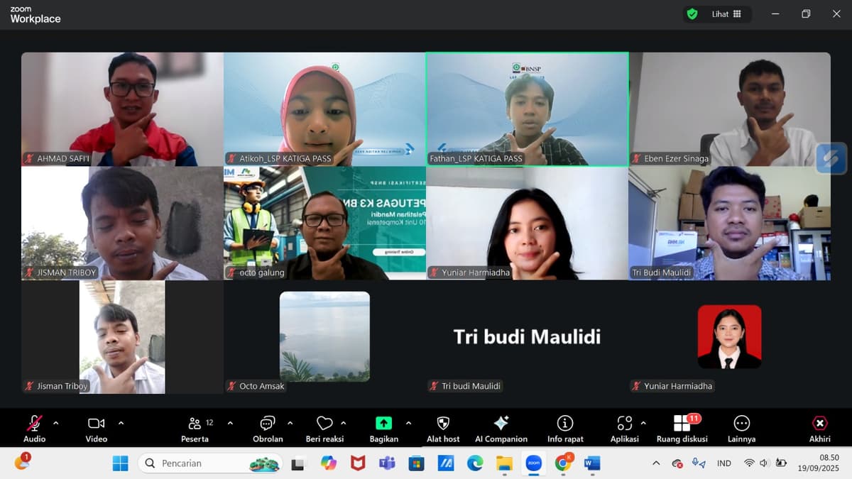 Operator Keselamatan dan Kesehatan Kerja Batch 15
