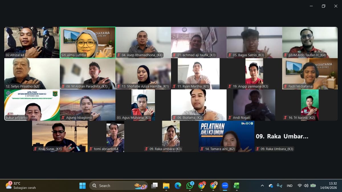 Ahli Muda K3 Konstruksi Batch 168