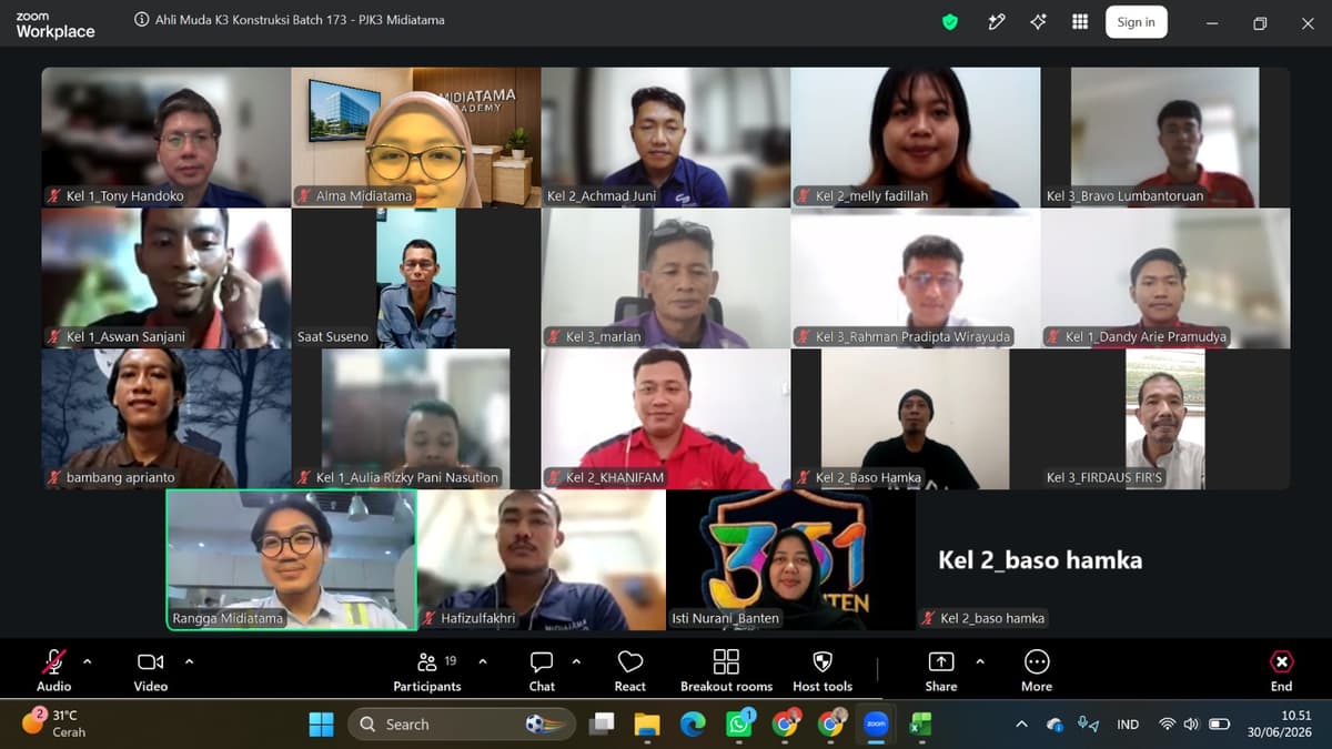Ahli Muda K3 Konstruksi Batch 173