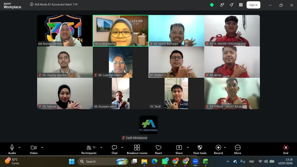 Ahli Muda K3 Konstruksi Batch 174