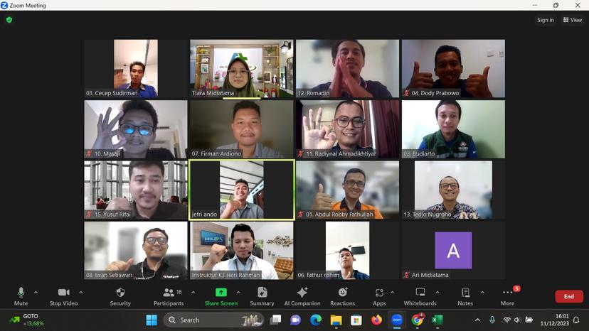 Tenaga Kerja Pada Ketinggian Tingkat 1 (TKPK) Batch 16