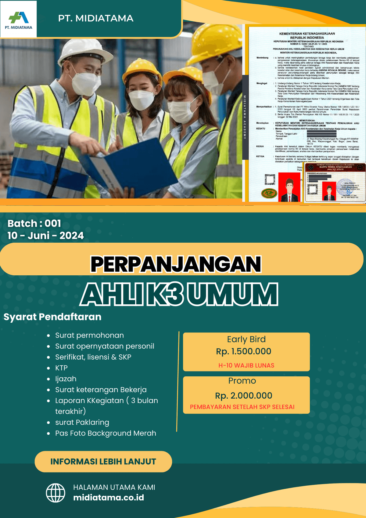 Ahli K3 Umum Batch 1 SKP