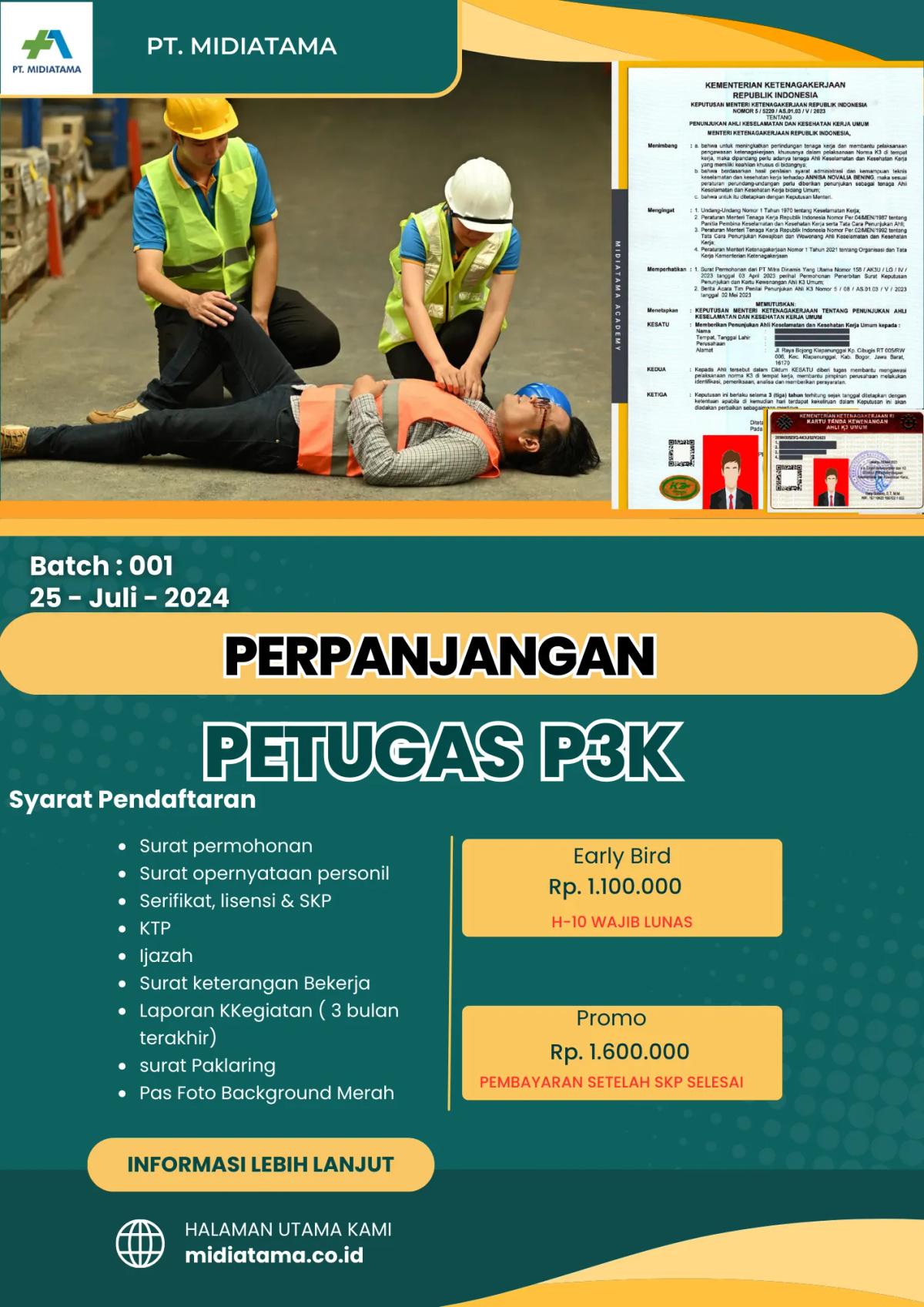 Petugas P3K Batch 1 LISENSI