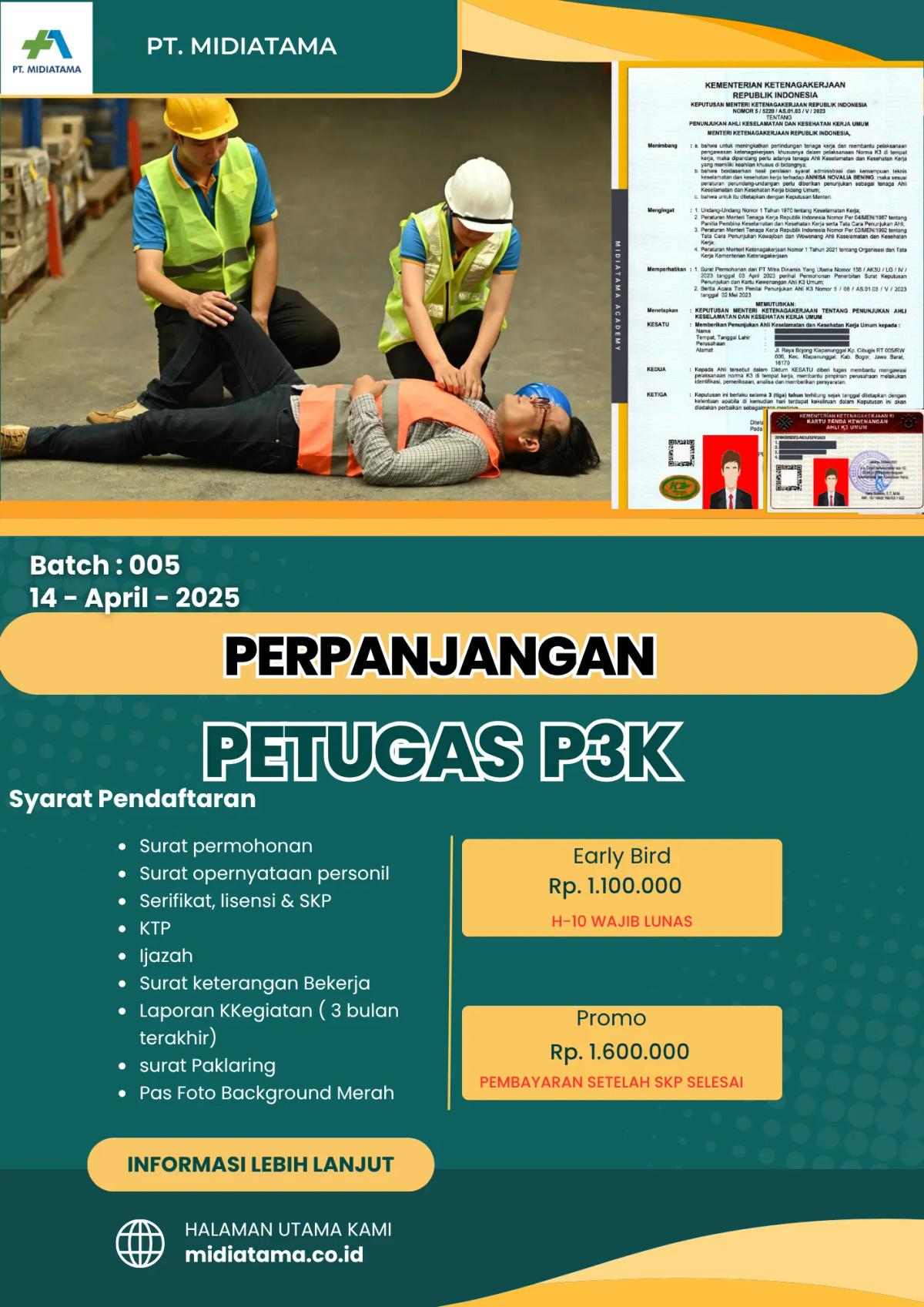 Petugas P3K Batch 5 LISENSI