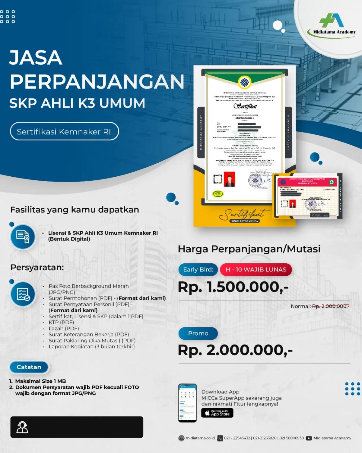 Ahli K3 Umum Batch 62 SKP