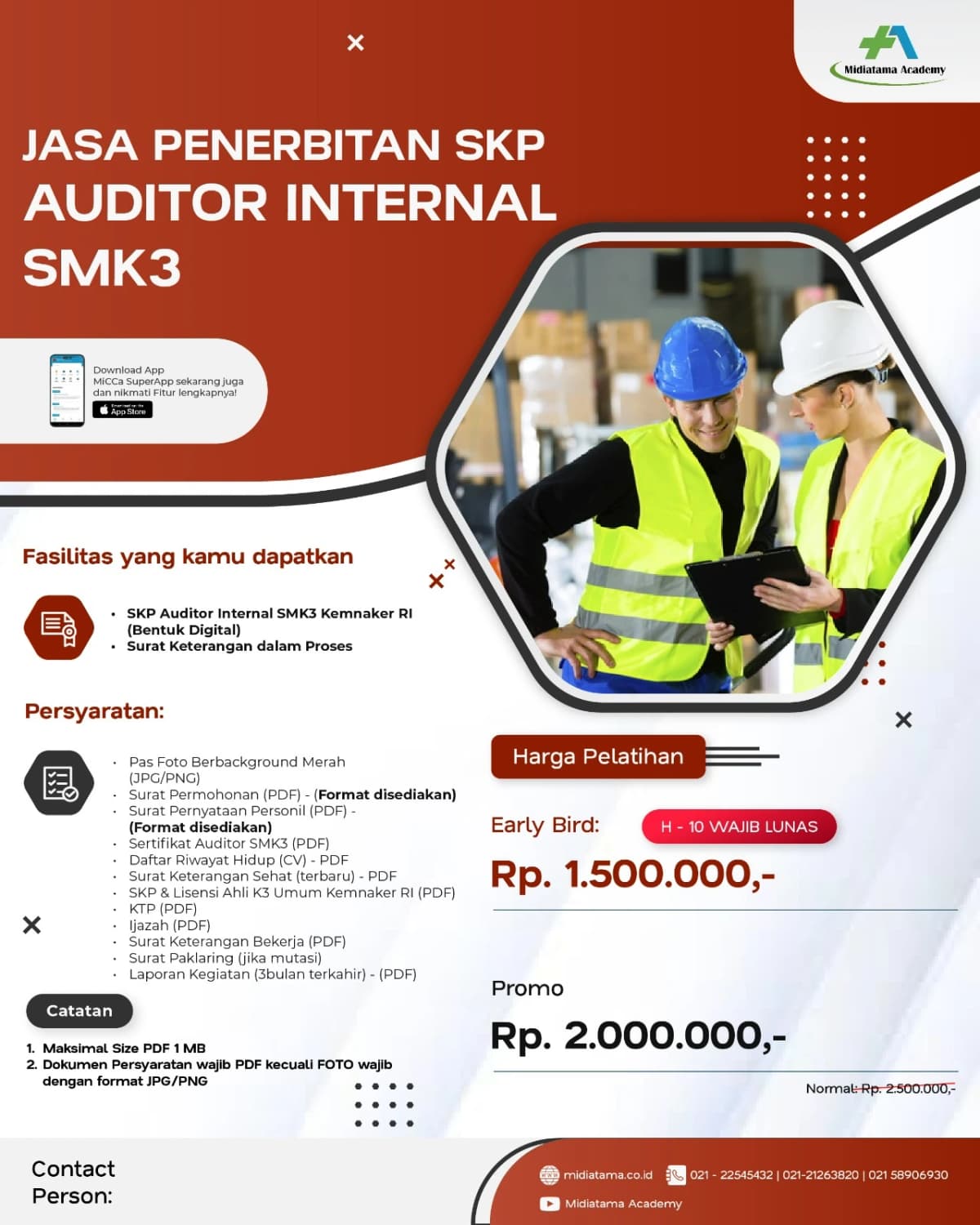 Penerbitan SKP Auditor Internal SMK3 Batch 4 SKP