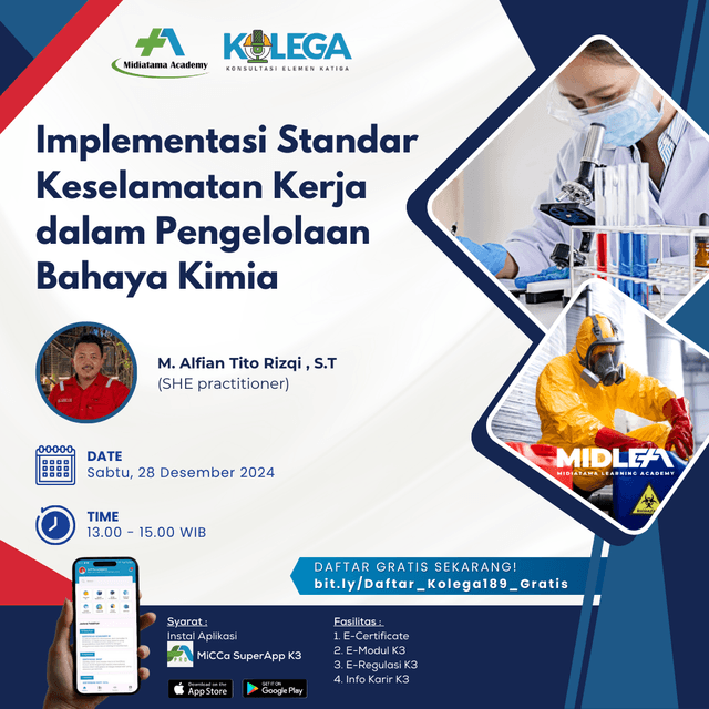 Implementasi Standar Keselamatan Kerja dalam Pengelolaan Bahaya Kimia Batch 1