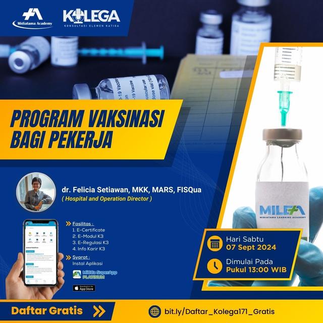 Program Vaksinasi Bagi Pekerja  Batch 1
