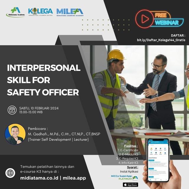 Interpersonal Skill For Safety Officer Batch 1