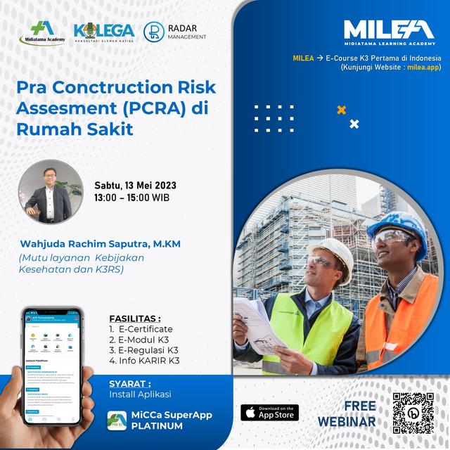 Pra Conctruction Risk Assesment (PCRA) di Rumah Sakit Batch 1
