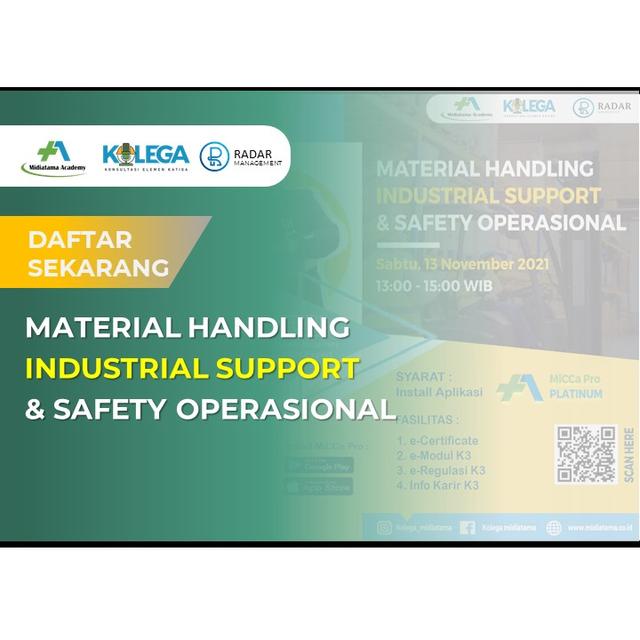 Material Handling Industrial Support & Safety Operational Batch 1