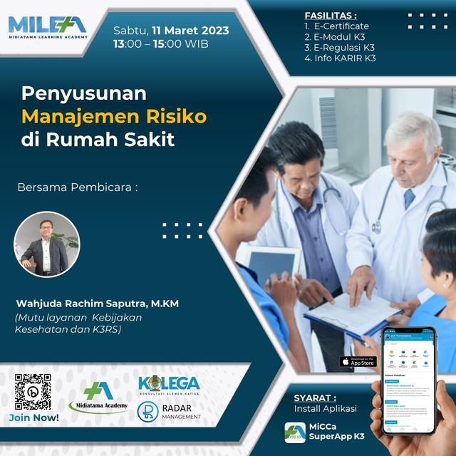 Penyusunan Manajemen Risiko di Rumah Sakit Batch 1