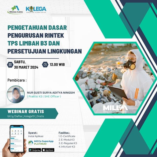 Pengetahuan Dasar Pengurusan Rintek TPS Limbah B3 dan Persetujuan Lingkungan Batch 1