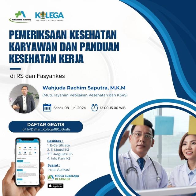 Pemeriksaan Kesehatan Karyawan dan Panduan Kesehatan Kerja di RS dan Fasyankes Batch 1