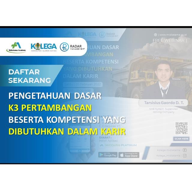 Pengetahuan Dasar K3 Pertambangan beserta Kompetensi yang dibutuhkan dalam Karir Batch 2