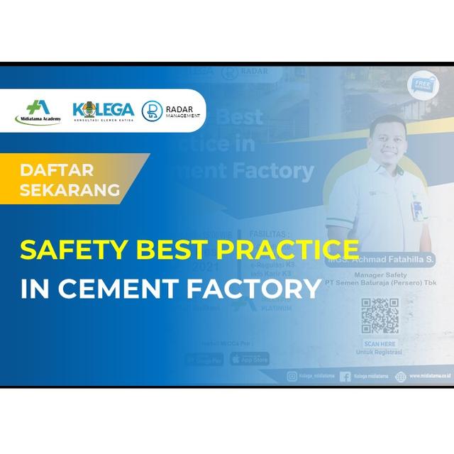 Safety Best Practice in Cement Factory Batch 1