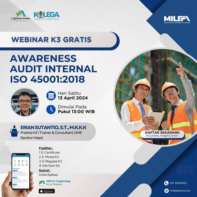 Awareness Audit Internal ISO 45001:2018 Batch 1
