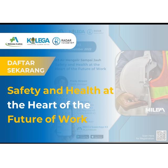 Safety and Health at the Heart of the Future of Work Batch 1