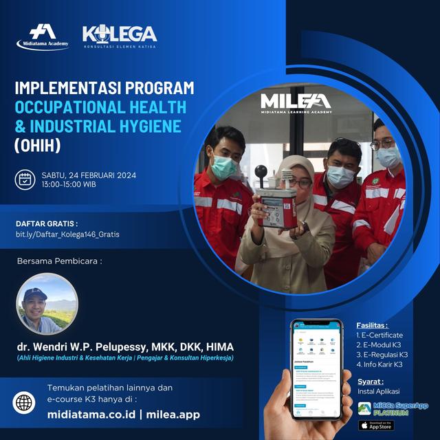 Implementasi Program Occupational Health & Industrial Hygiene (OHIH) Batch 1