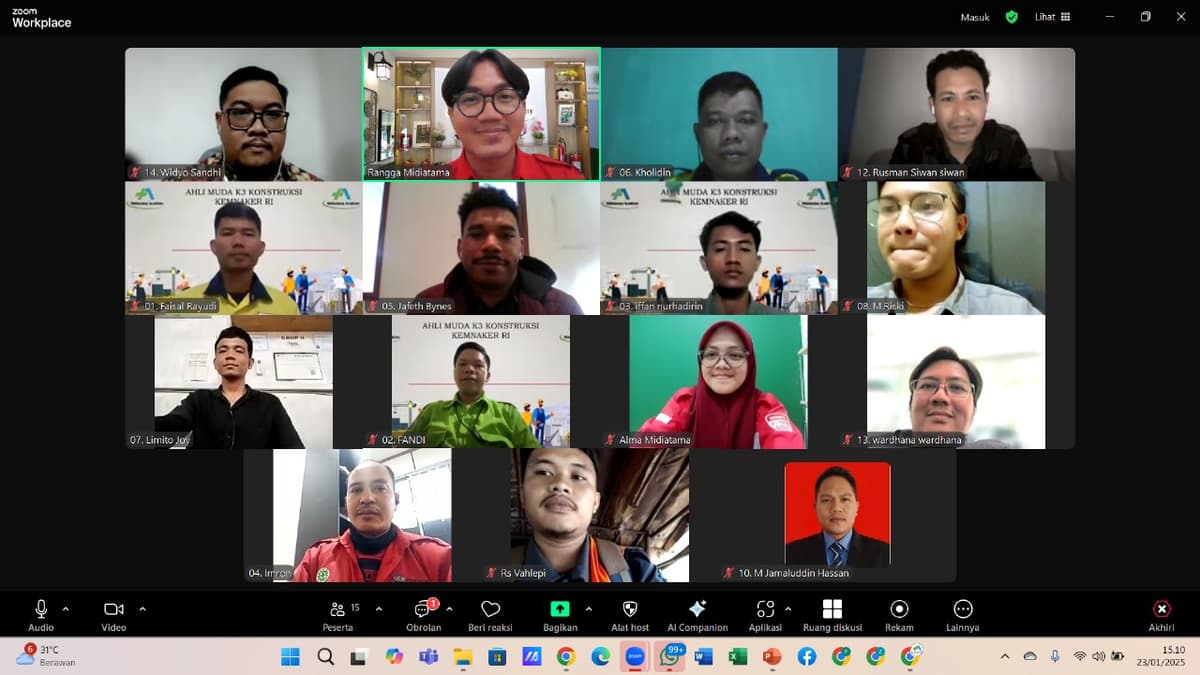 Ahli Muda K3 Konstruksi Batch 138