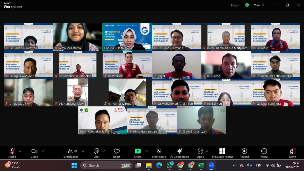 Ahli Muda K3 Konstruksi Batch 142
