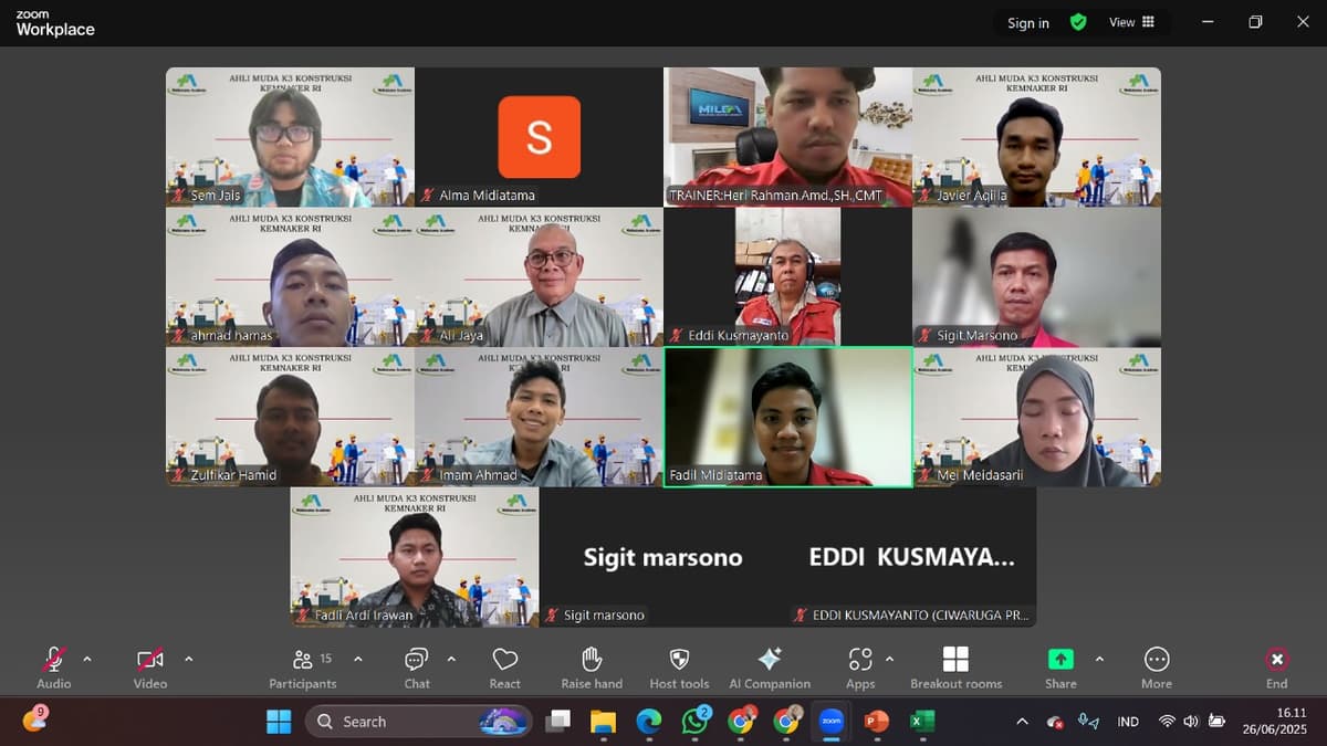 Ahli Muda K3 Konstruksi Batch 149