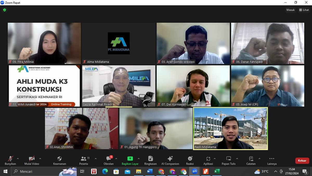 Ahli Muda K3 Konstruksi Batch 112