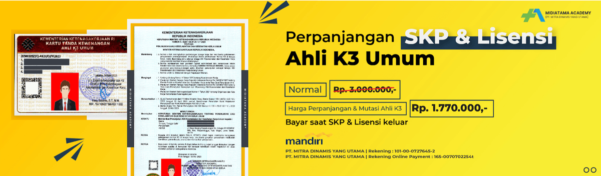 Ahli Madya K3 Konstruksi Batch 1 SKP