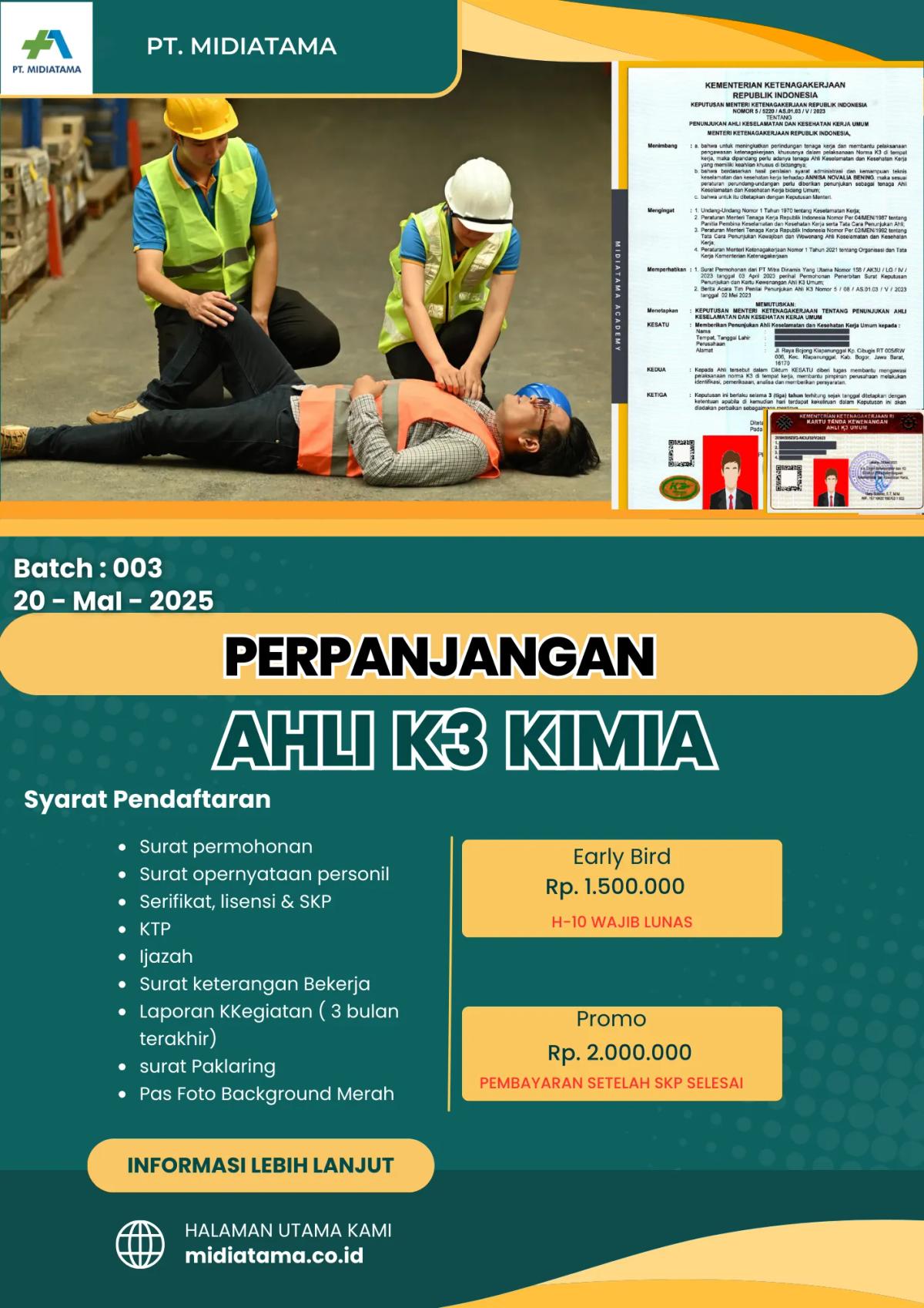 Ahli K3 Kimia Batch 3 SKP