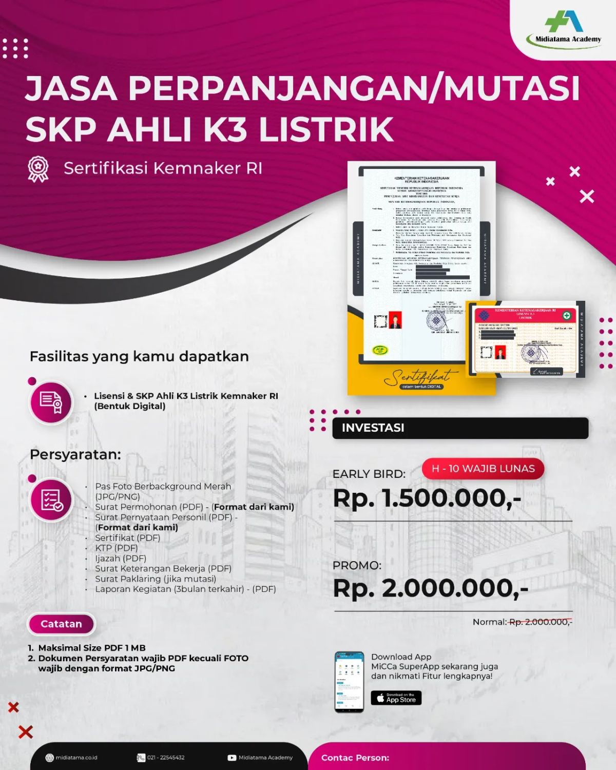 Ahli K3 Listrik Batch 30 SKP