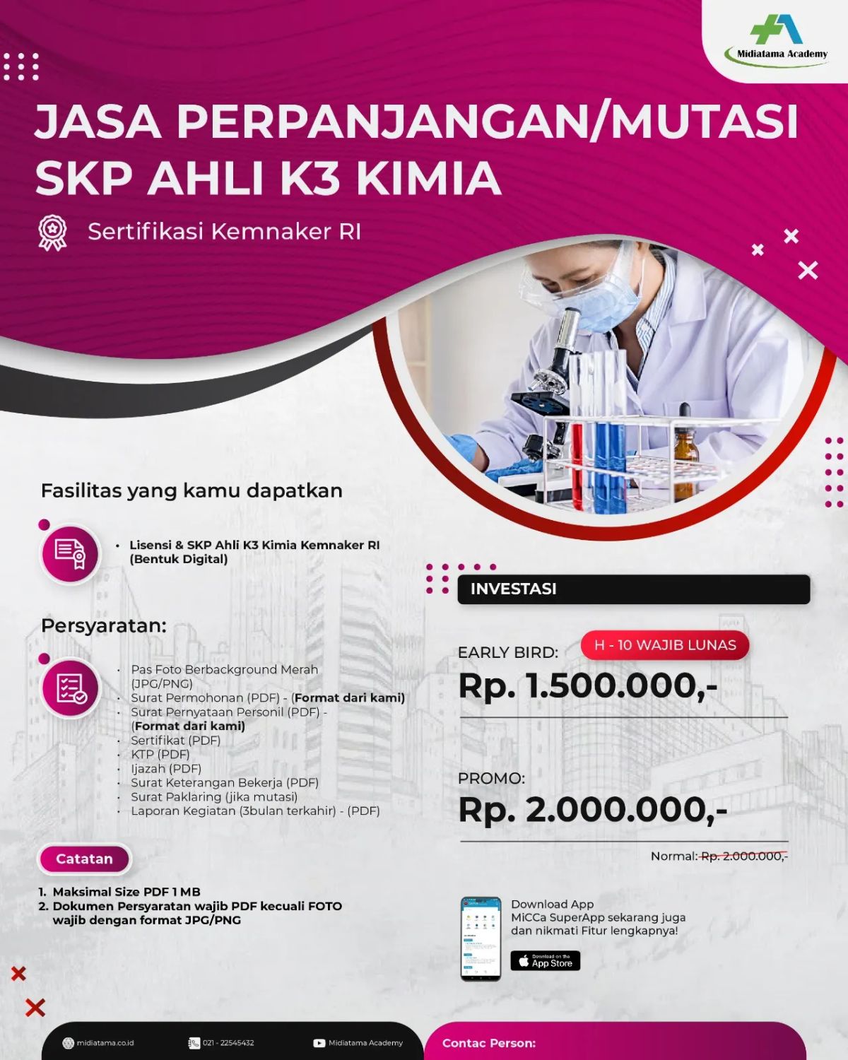 Ahli K3 Kimia Batch 6 SKP