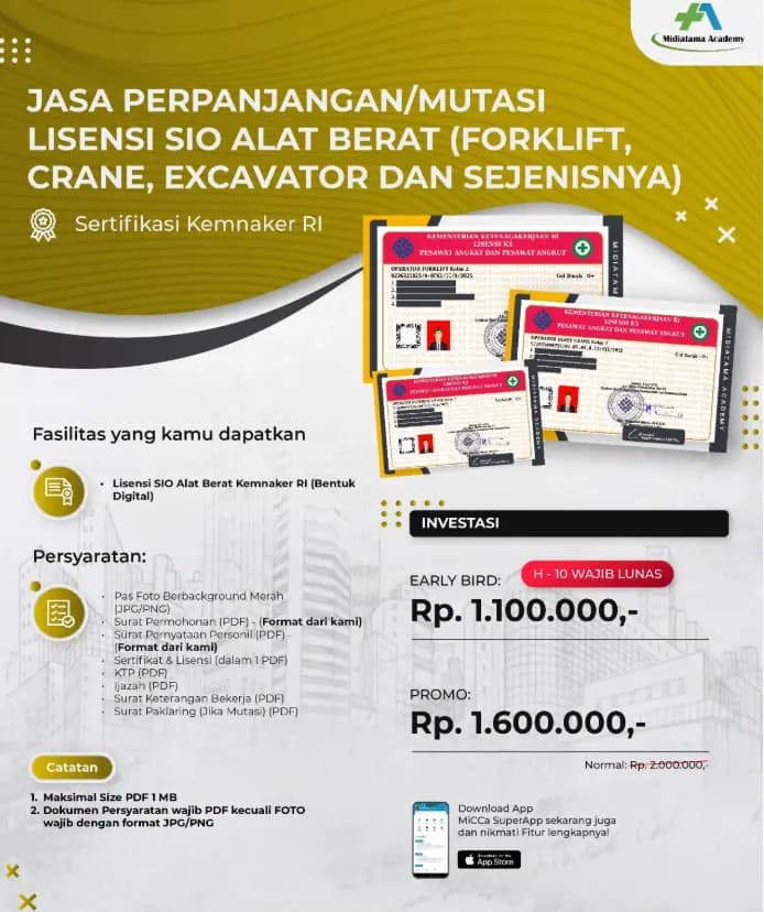 Ahli K3 Pesawat Angkat dan Angkut Batch 3 SKP
