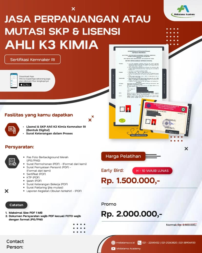 Ahli K3 Kimia Batch 8 SKP