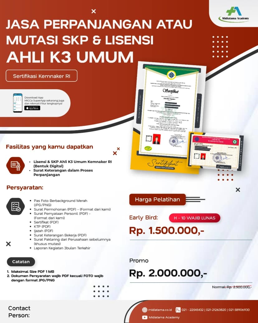 Ahli K3 Umum Batch 85 SKP