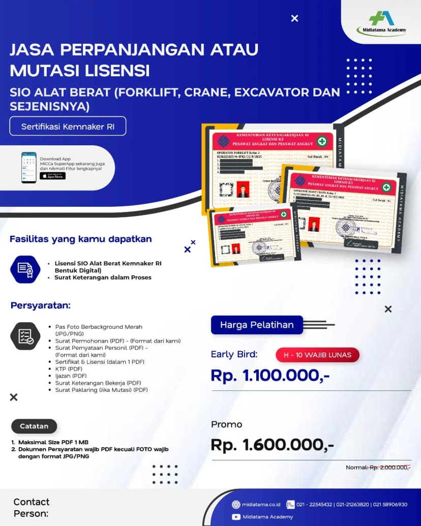 Juru Ikat (Rigger) Batch 17 LISENSI