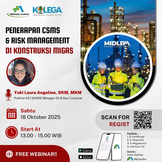 Penerapan CSMS dan Risk Management di Konstruksi Migas Batch 1