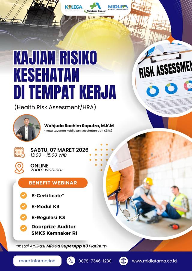 Kajian Risiko Kesehatan di Tempat Kerja (Health Risk Assesment/HRA) Batch 1