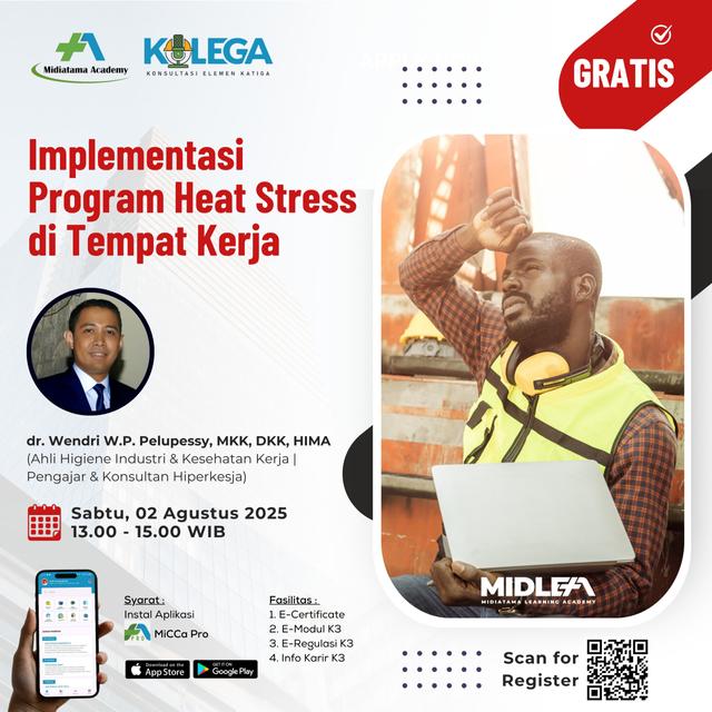 Implementasi Program Heat Stress di Tempat Kerja Batch 1