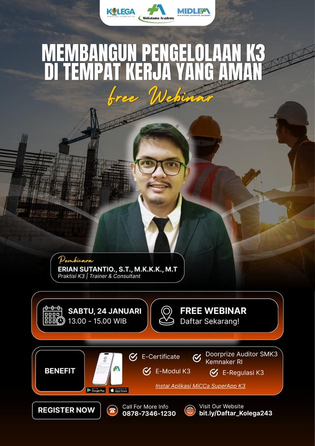 Membangun Pengelolaan K3 di Tempat Kerja yang Aman Batch 1