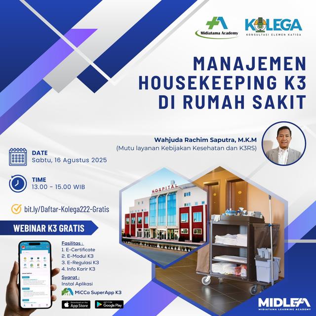Manajemen Housekeeping K3 di Rumah Sakit Batch 1